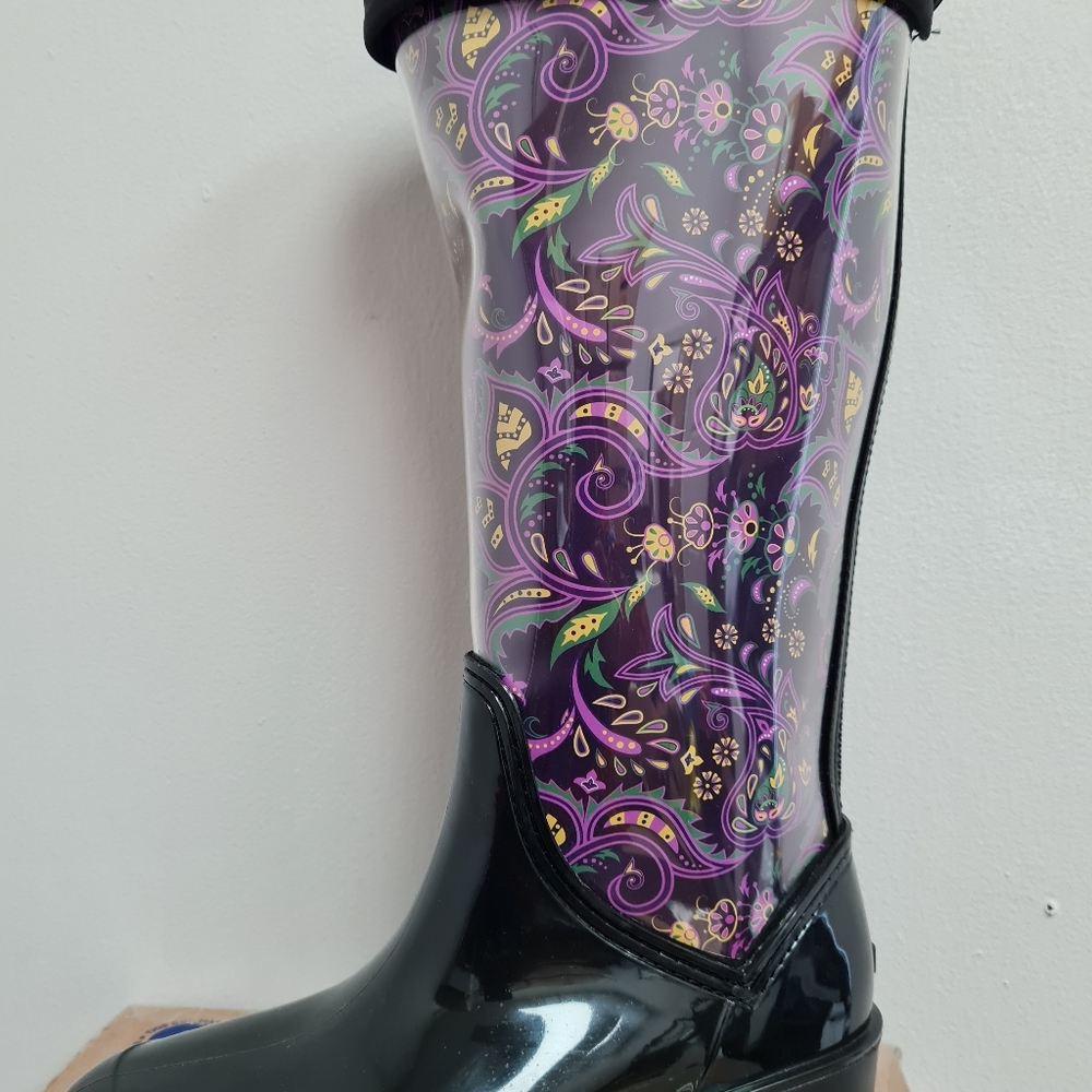 NWT DecZ Rainboot Interchangeable 2 in 1 style  Size 7
